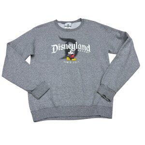 Disneyland Resort Mickey Mouse Women's Gray Crew Neck Pullover Sweatshirt Sz S